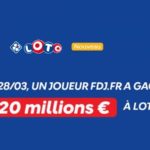Loto FDJ : un internaute a décroché le jackpot de 20 millions d'euros, le deuxième plus gros gain sur Internet.