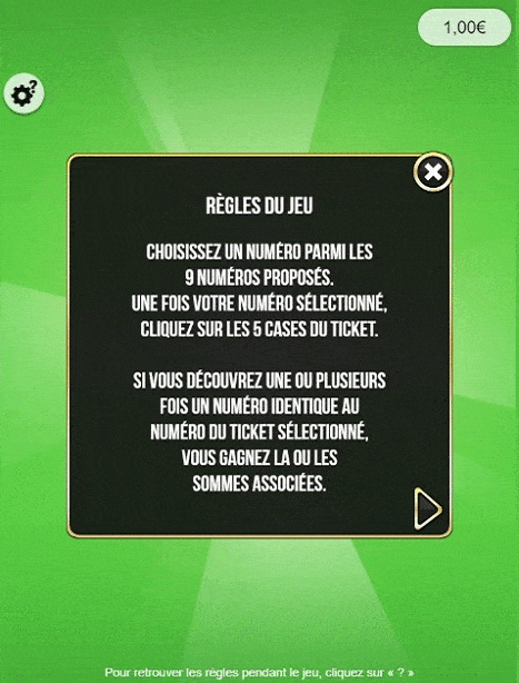 Les <strong>règles et règlements</strong> relatifs au Numéro Fétiche sont clairement exposés.