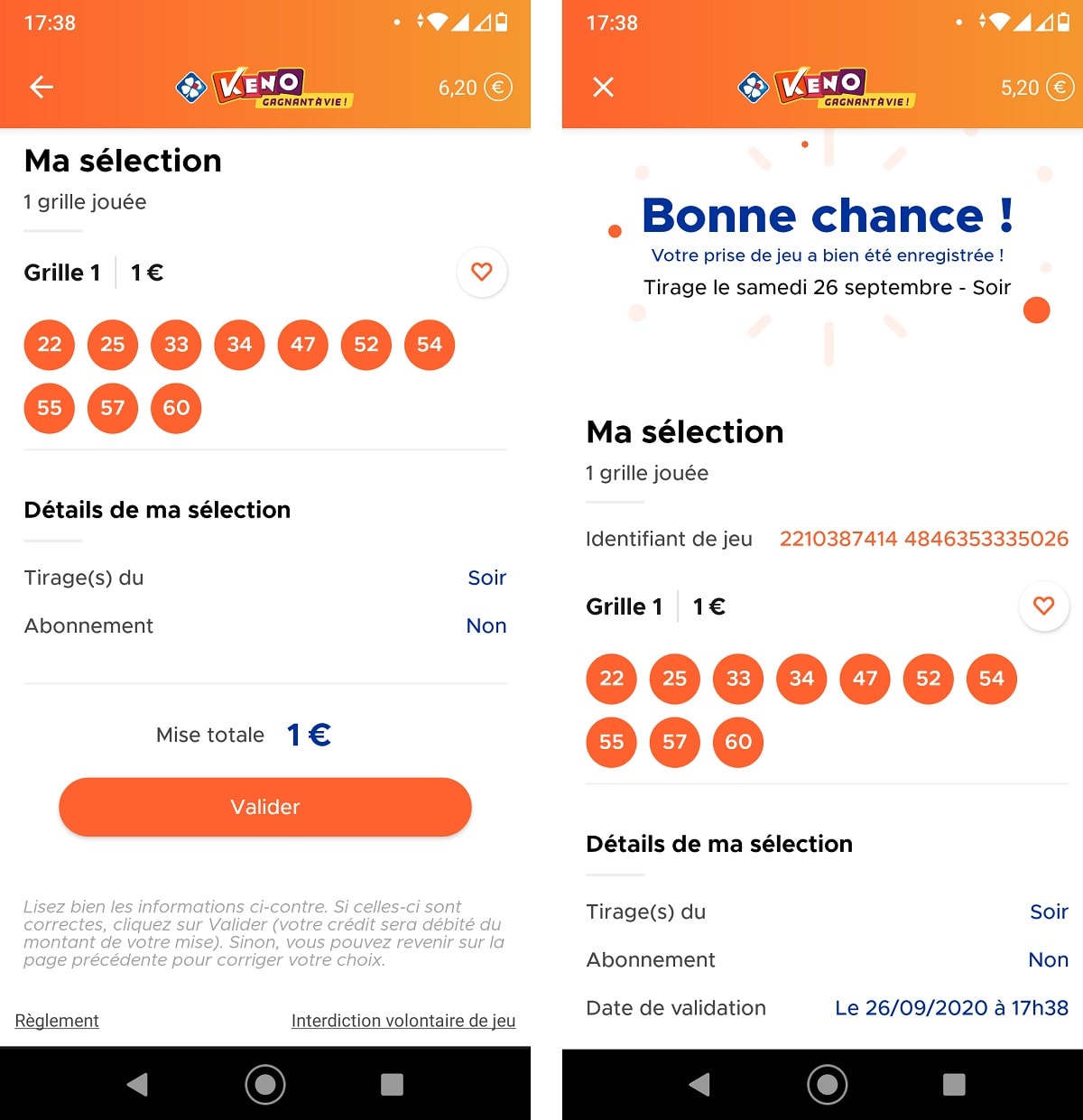 <strong>Au deuxième stade du formulaire d'inscription, remplissez vos informations personnelles</strong> en indiquant votre nom, prénom, date et lieu de naissance. Assurez-vous que ces informations soient exactes, car votre identité sera vérifiée ultérieurement pour pouvoir jouer au Keno.