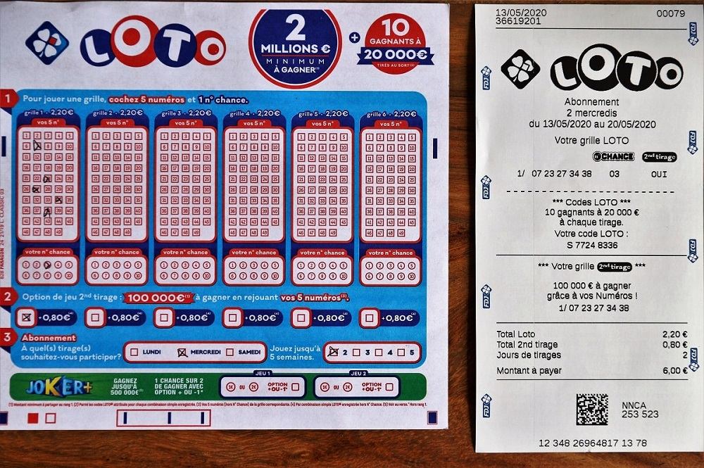 « Un bulletin de jeu et son reçu pour une souscription de deux mercredis au Loto FDJ, il n'y a pas de carte spéciale autre que le ticket classique. »