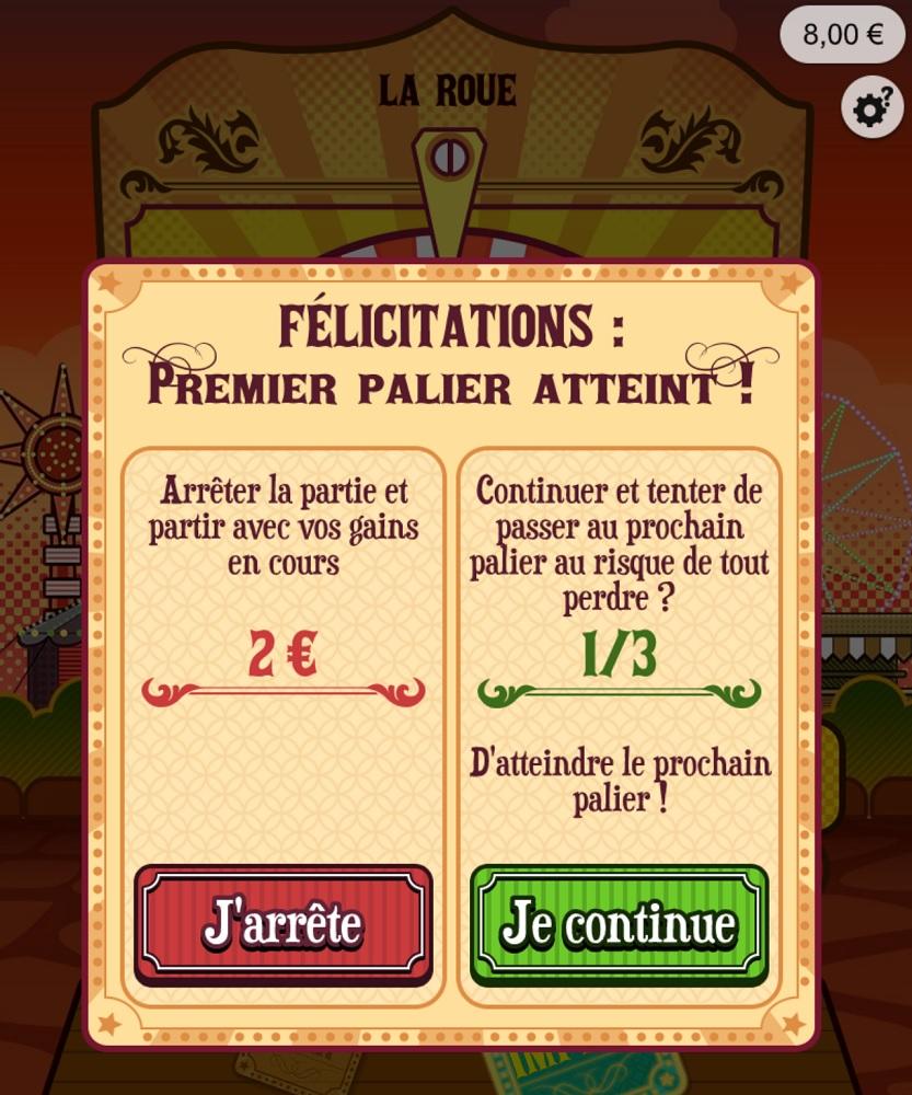 Dans le cadre d'une fête foraine typique, le jeu Lucky Park vous plonge dans l'univers de quatre jeux emblématiques qui sont souvent présents à ces événements festifs. Franchissez les étapes pour tenter de décrocher un gain exceptionnel pouvant atteindre 30 000€.