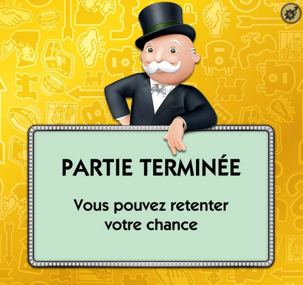 Exemple de fin de partie perdue