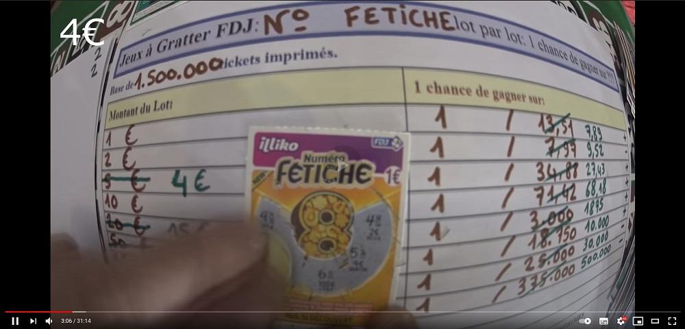 Ne manquez pas le  <strong>Numéro Fétiche FDJ : la vidéo Le Gratteur Fou</strong>