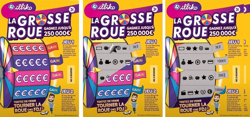 Un ticket de jeu La Grosse Roue FDJ
