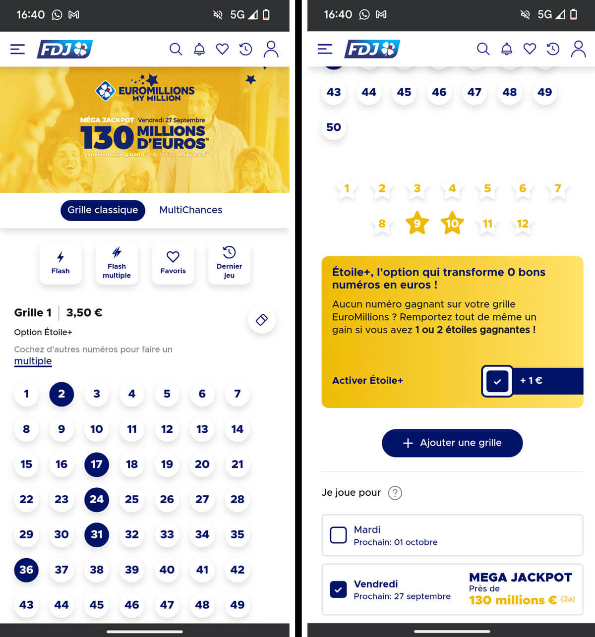 Etoile+ Euromillions : les rares exceptions ne permettant pas de gains.
