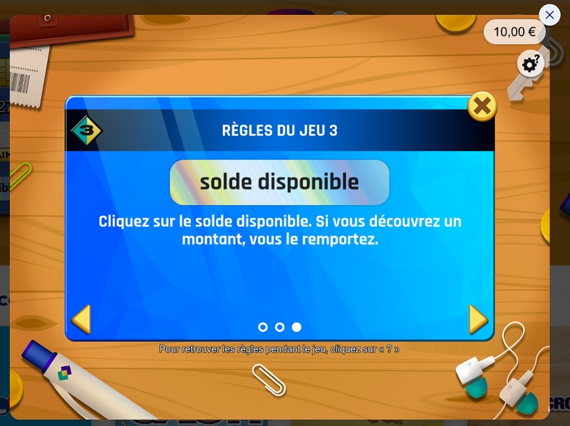 Solde Disponible : troisième jeu du Lucky Pass Illiko.
