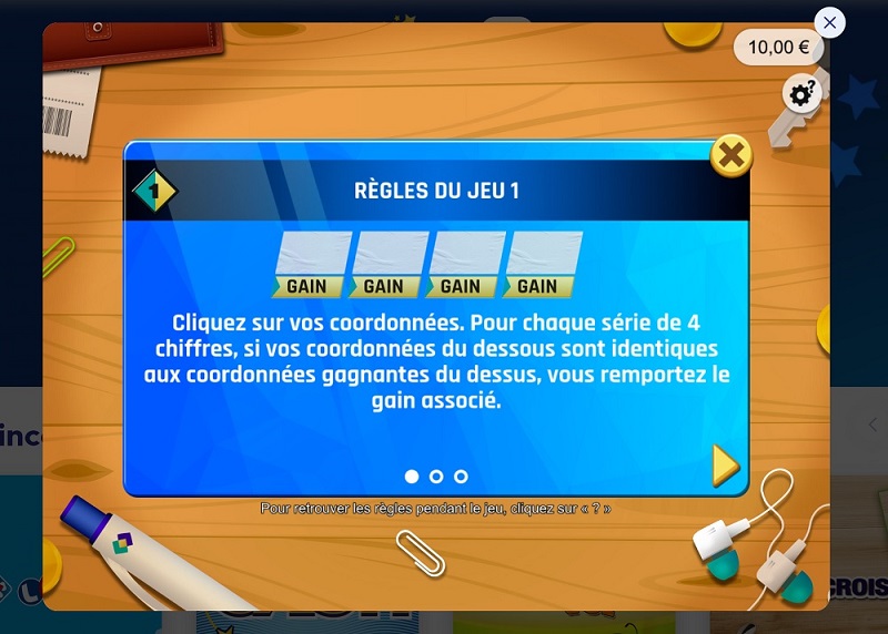 Jeu 1 : les codes de la carte bancaire