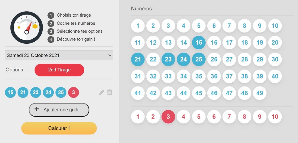 Outil gratuit pour calculer vos gains Loto.