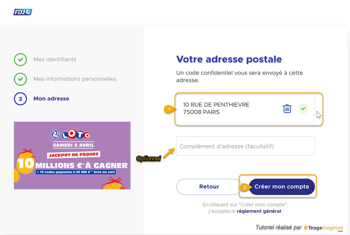 Pour jouer sur FDJ.fr, commencez par configurer votre espace joueur.