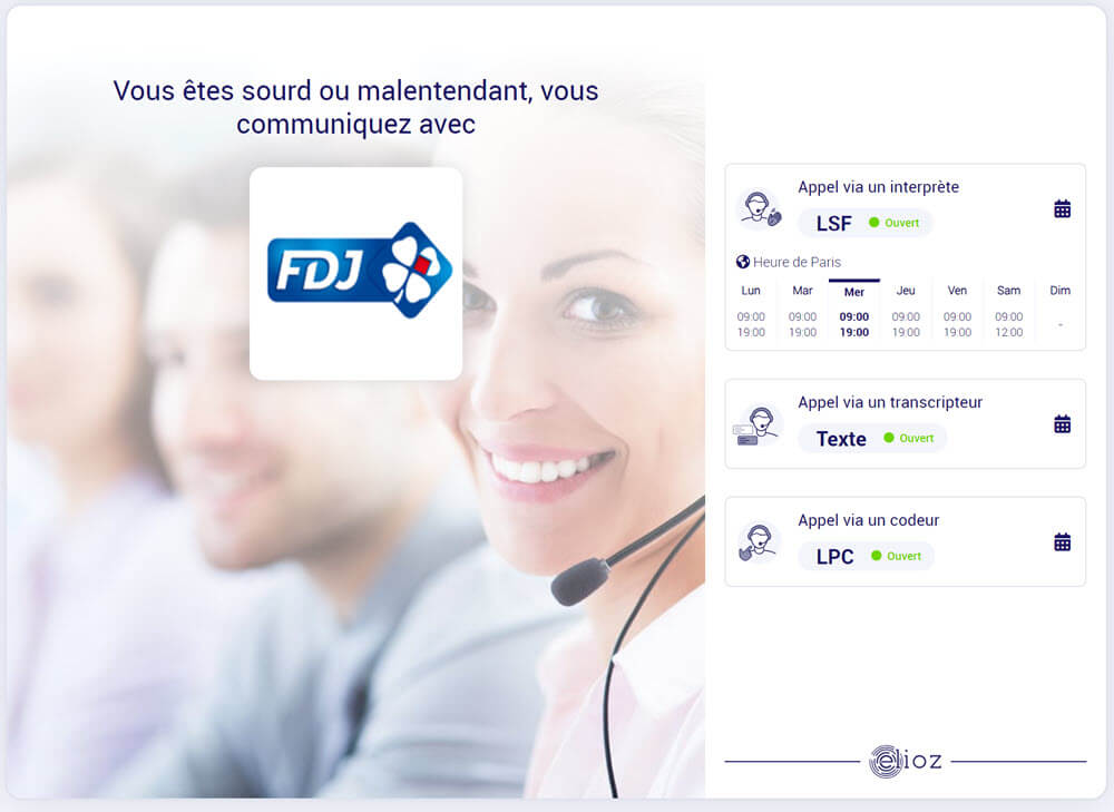 Contactez Parions Sport si vous êtes sourd ou malentendant