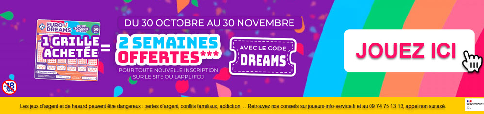 Participez au tirage d'EuroDreams en jouant une grille !