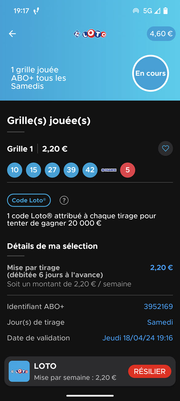 Offre Abo+ : un exemple type d'abonnement pour le Loto