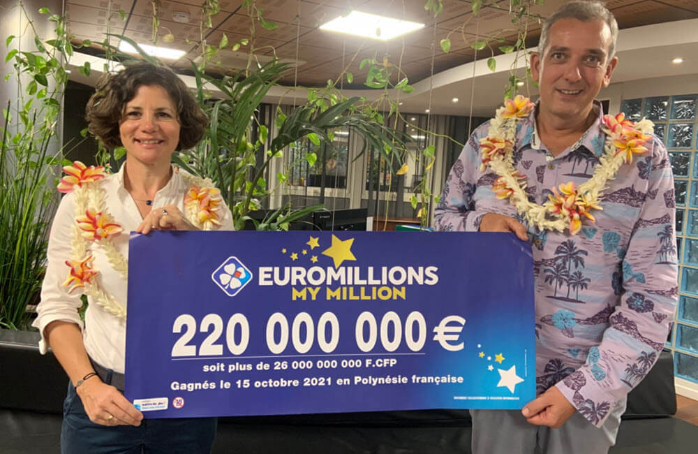 Le gagnant record des EuroMillions en France a remporté 220 millions d'euros en Polynésie.