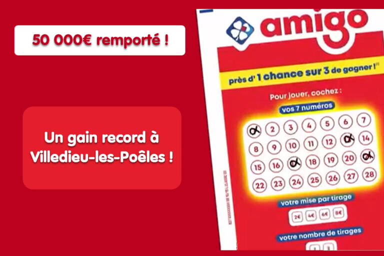 Amigo FDJ : un record de 50 000 euros gagné dans un bar à Villedieu-les-Poêles.