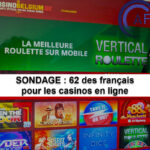 Concernant les casinos en ligne : selon un sondage d'AFJEL, 1 français sur 6 est en faveur de leur légalisation.