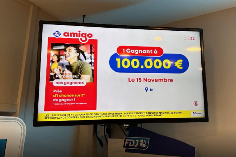 À Compiègne, un joueur de 8 euros a raflé la mise de 100 000 euros avec Amigo FDJ !