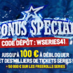 Bonus Winamax Series de janvier 2025 : Ne manquez pas notre code de bonus de 100€ jusqu'au 16 janvier.