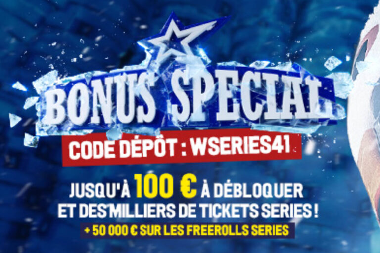 Offre des Winamax Series de janvier 2025 : Ne manquez pas un code bonus de 100€ valable jusqu'au 16 janvier