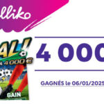 En Corse, un joueur fait un super bénéfice de 1€ en transformant son investissement en 4 000€ en remportant le jackpot du ticket Goal !