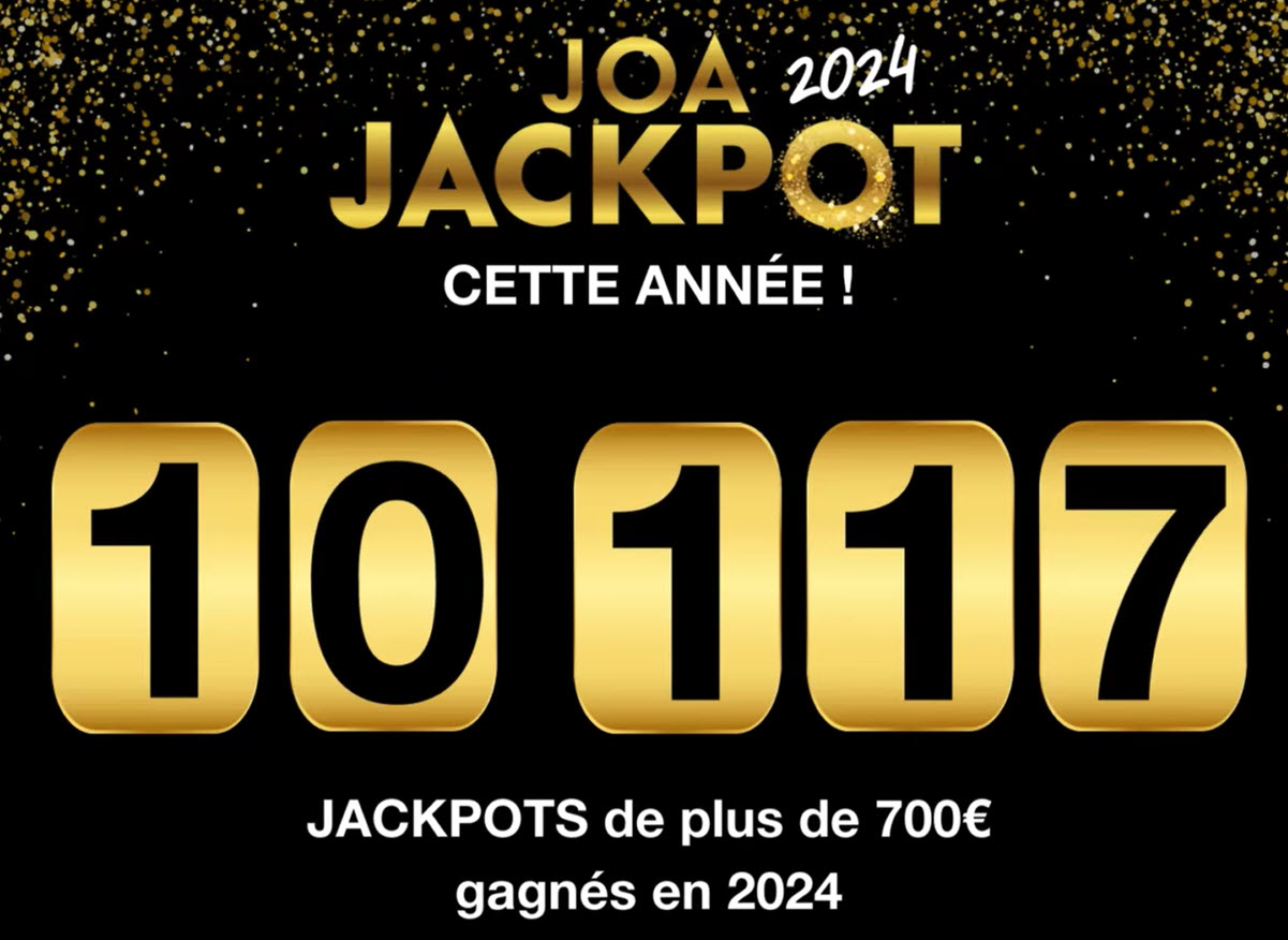 En 2024, le casino des Sables d'Olonne a vu plus de 10 000 jackpots être remportés.