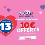 Offre spéciale pour le Loto de la Saint-Valentin : jouez deux grilles de Super Loto aujourd’hui et recevez trois grilles gratuites.