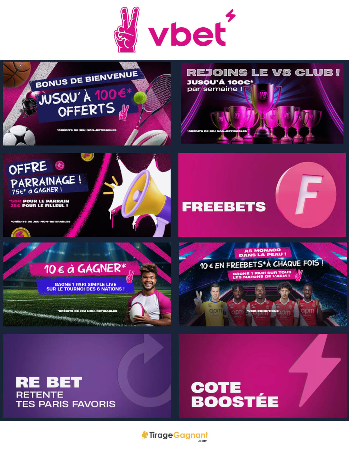 Les promotions valides en 2025 sur Vbet