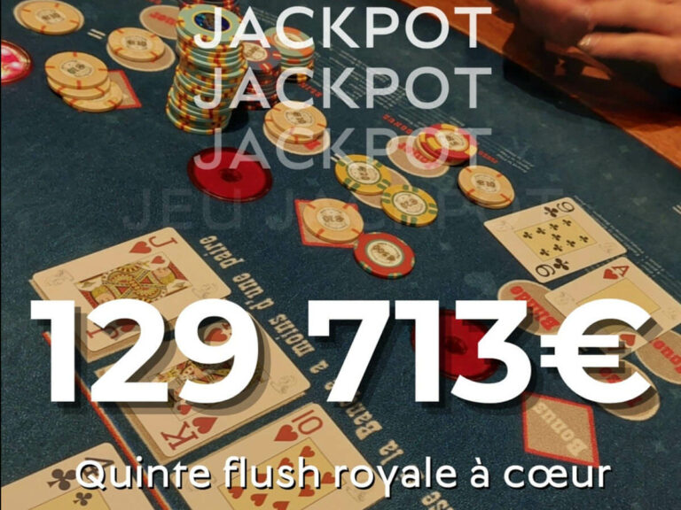Dans un coup de maître au poker, une joueuse mise 50 euros et empoche près de 130 000 euros au casino d’Enghien.