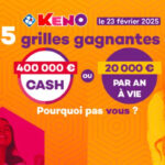 Keno FDJ : trois gains en trois jours atteignant jusqu'à 200 000€ remportés dans le Bas-Rhin.