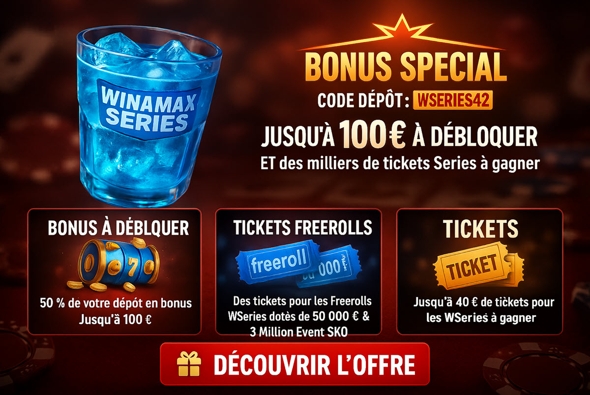 Liste des codes promo Winamax ayant expiré.