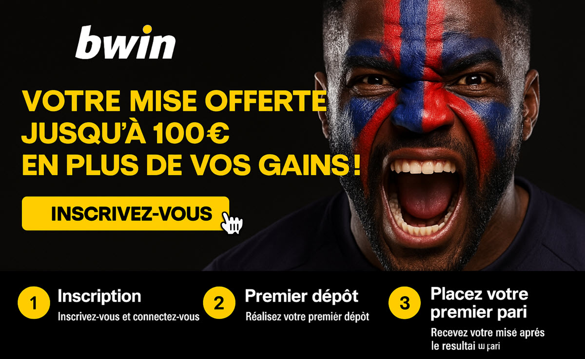 Code promo Bwin de ce mois-ci : toutes les informations sont ici.