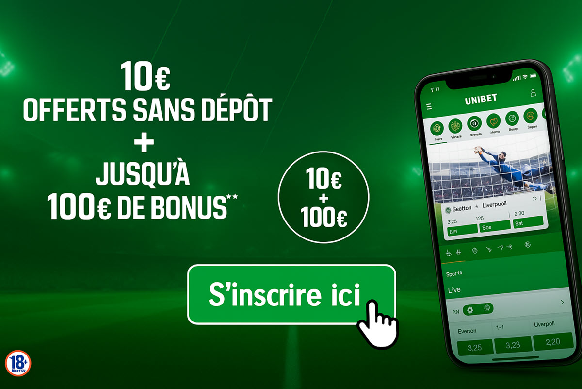 Dans la continuité de l'année précédente,  <strong>Unibet continue de proposer des codes promo en 2025 pour les nouveaux joueurs, incluant 10€ offerts sans dépôt</strong> , vous permettant de découvrir leur plateforme de paris sportifs gratuitement avec un  <strong>code promo sans exigence de dépôt</strong> . Une offre assez rare chez les bookmakers, Unibet se distingue par cette opportunité.