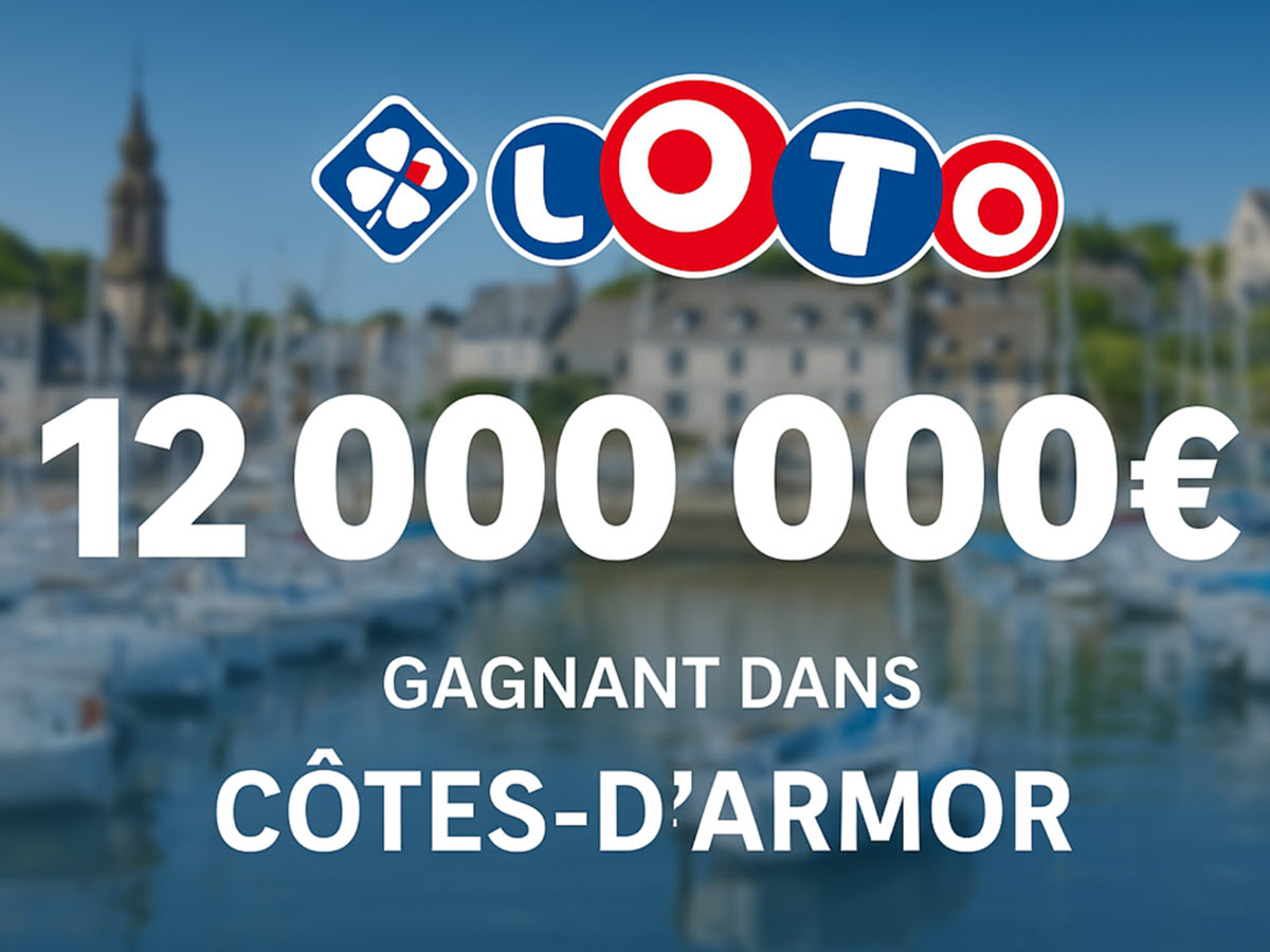 Un joueur des Côtes-d'Armor remporte 12 millions d'euros au Loto, établissant un nouveau record départemental